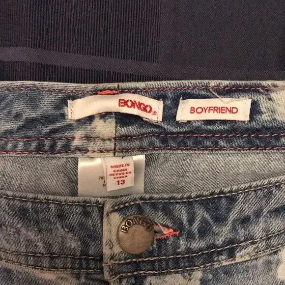 Cute cropped floral Bongo jeans size 13 - Picture 2 of 5